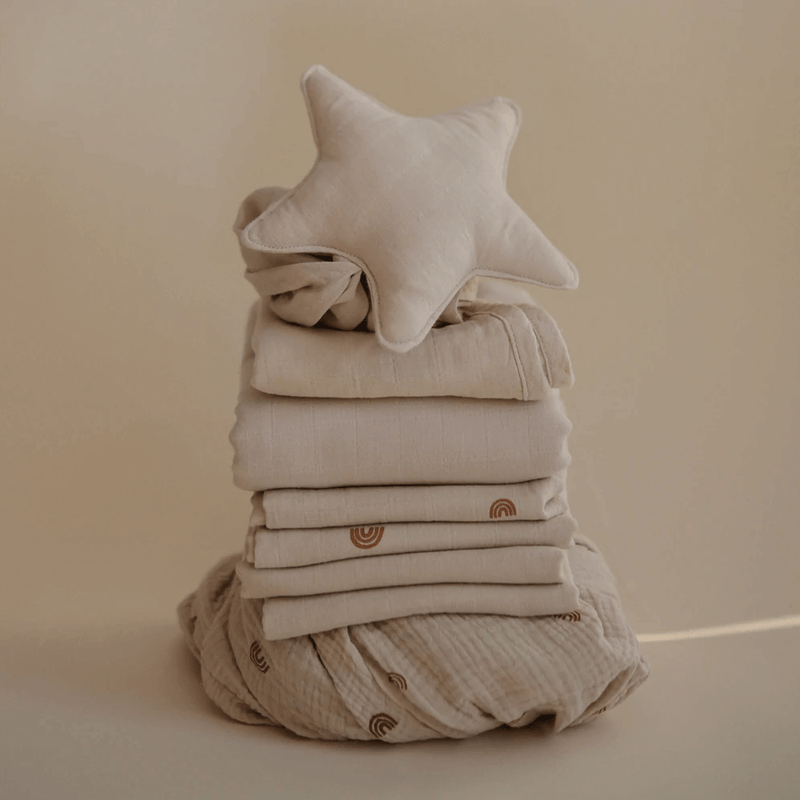 Mushie Muslin Cloth 3 Pack - Rainbows