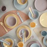 Mushie Round Dinner Bowls - Powder Blue