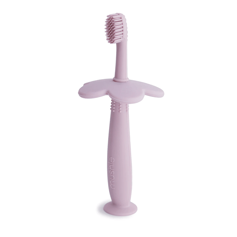 Mushie Training Toothbrush Flower - Soft Lilac