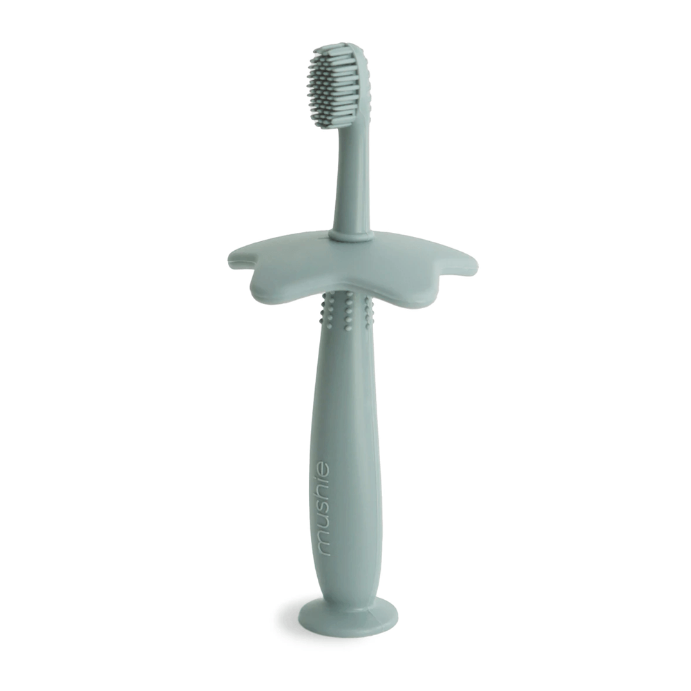Mushie Training Toothbrush Star - Cambridge Blue