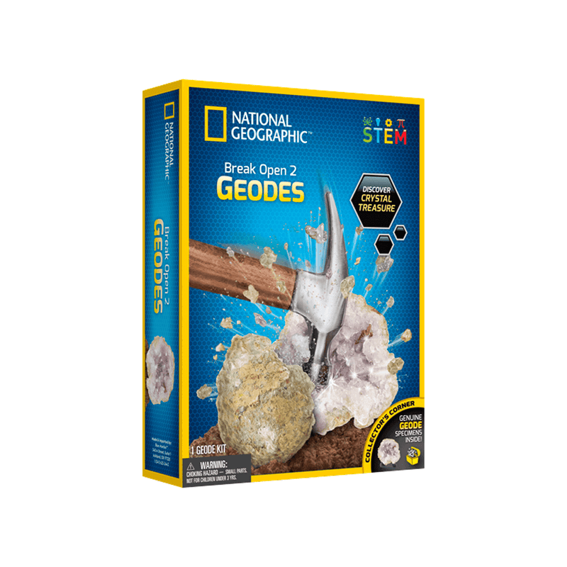 National Geographic Break Open to Real Geodes