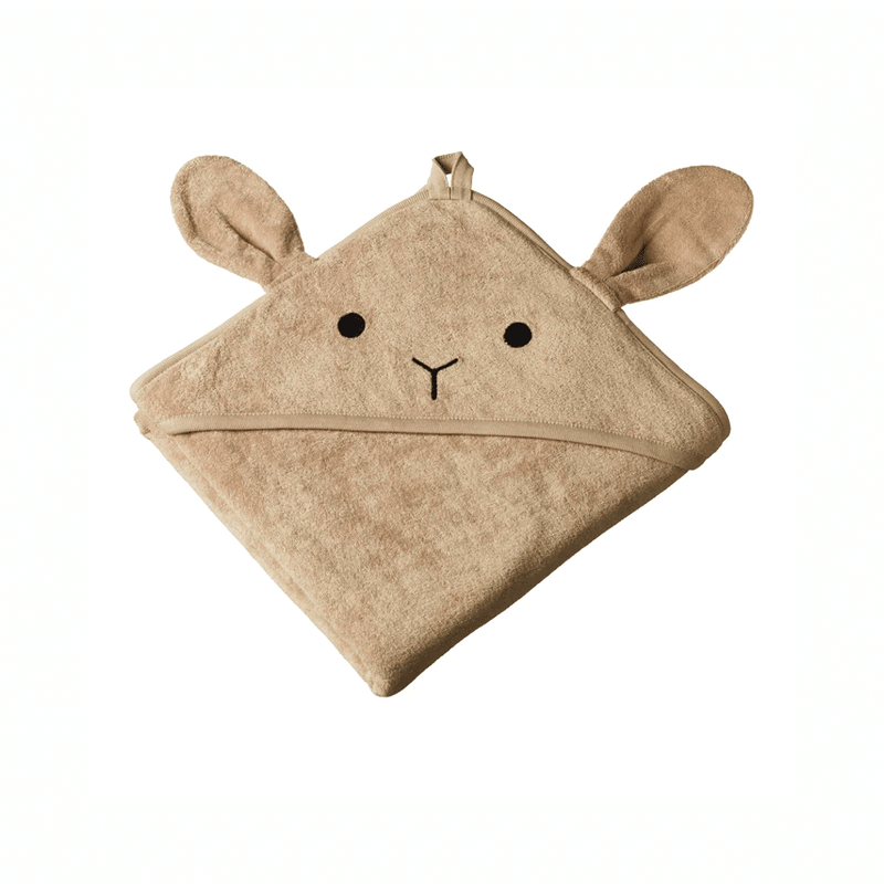Nature Baby Bunny Hooded Towel - Nougat