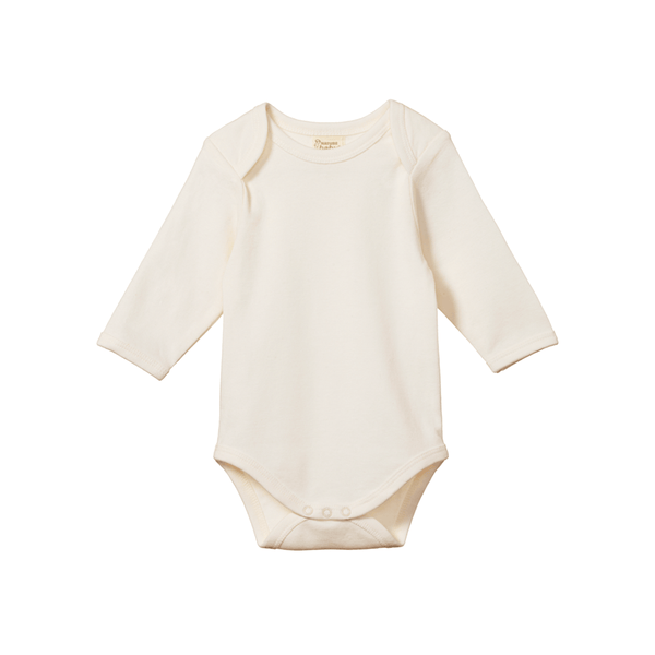 Nature Baby Long Sleeve Bodysuit - Natural