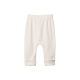 Nature Baby Cotton Drawstring Pants - Natural
