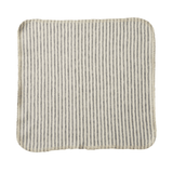 Nature Baby Jersey Face Cloths - Natural/Grey Marl Stripe