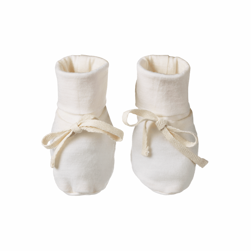 Nature Baby Merino Booties - Natural
