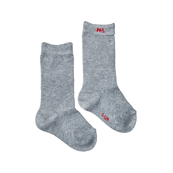 Nature Baby Cotton Socks - Grey Marl