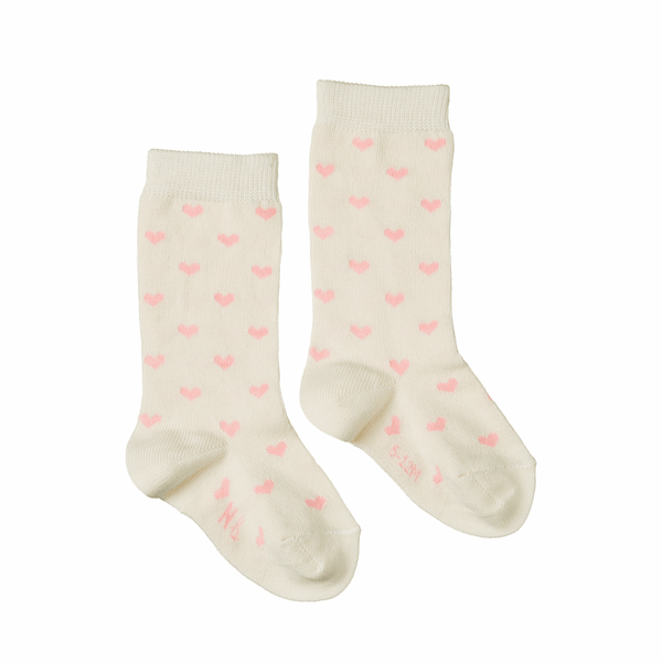 Nature Baby Cotton Socks - Hearts