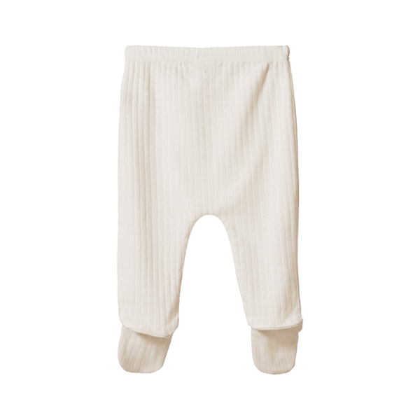 Nature Baby Cotton Footed Romper - Pointelle