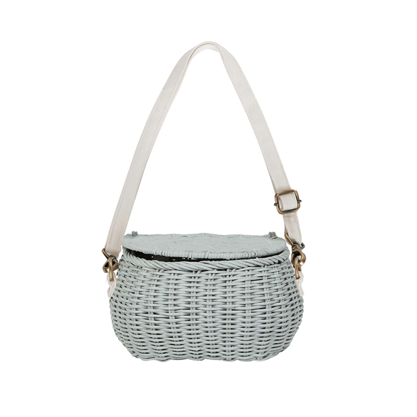 Olli Ella Minichari Bag - Vintage Blue