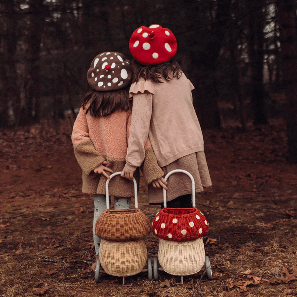 Olli Ella Rattan Mushroom Luggy - Natural