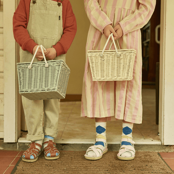 Olli Ella Piki Basket - Vintage Blue