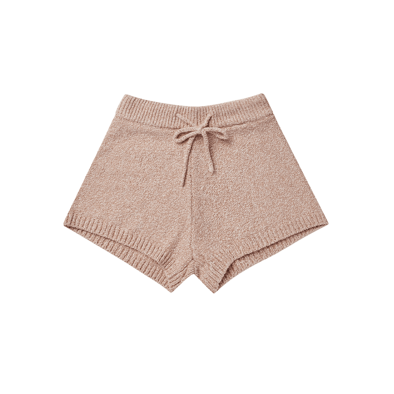 Rylee + Cru Knit Shorts - Heathered Rose
