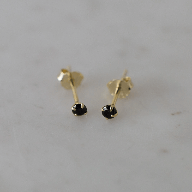 Sophie Store Mini Rock Studs - Black