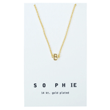Sophie Store Little Letter Necklace - Gold
