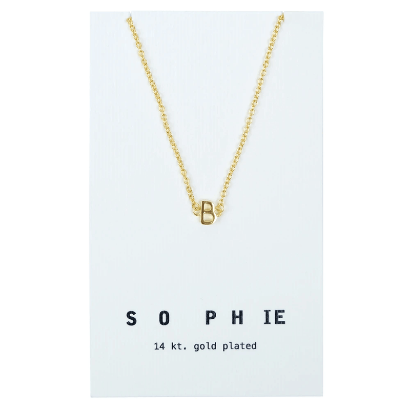 Sophie Store Little Letter Necklace - Gold
