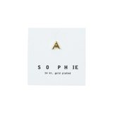 Sophie Store Little Letter Studs - Gold