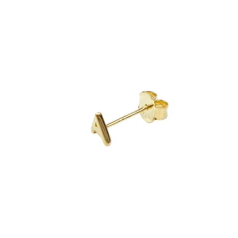 Sophie Store Little Letter Studs - Gold