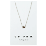 Sophie Store Little Letter Necklace - Silver