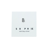 Sophie Store Little Letter Studs - Silver