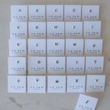 Sophie Store Little Letter Studs - Silver