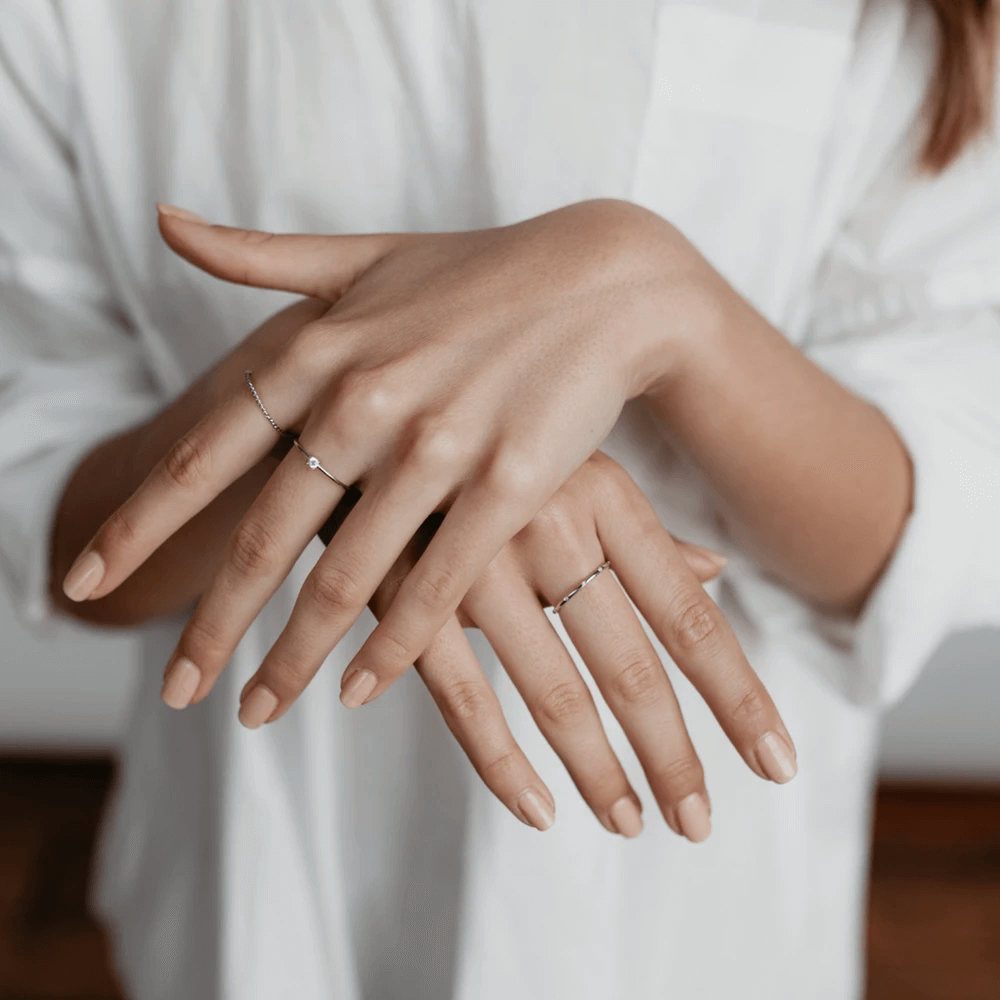 Sophie Store Mini Rock Ring - Clear