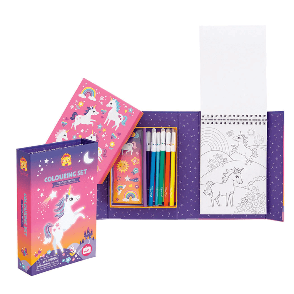 Tiger Tribe Colouring Set - Unicorn Magic