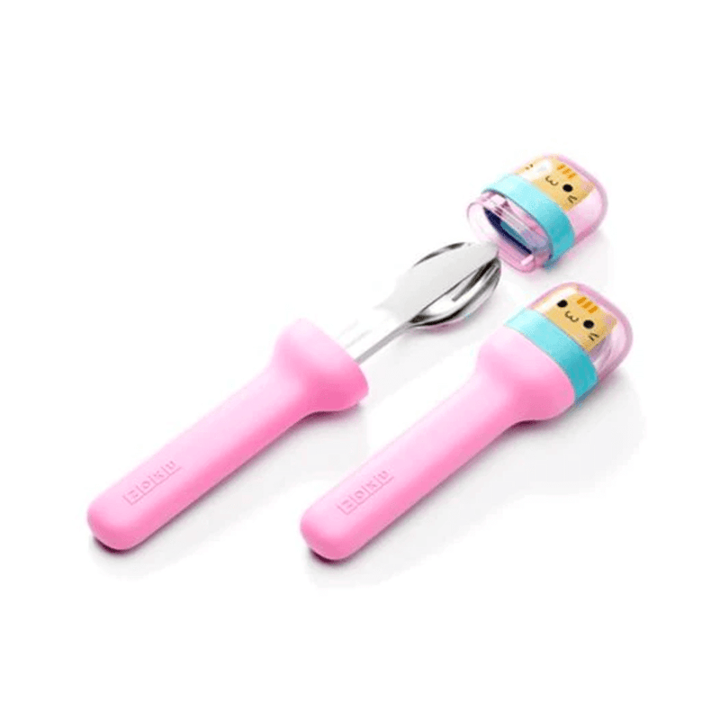 Zoku - Kids Pocket Utensils Kitty Pink