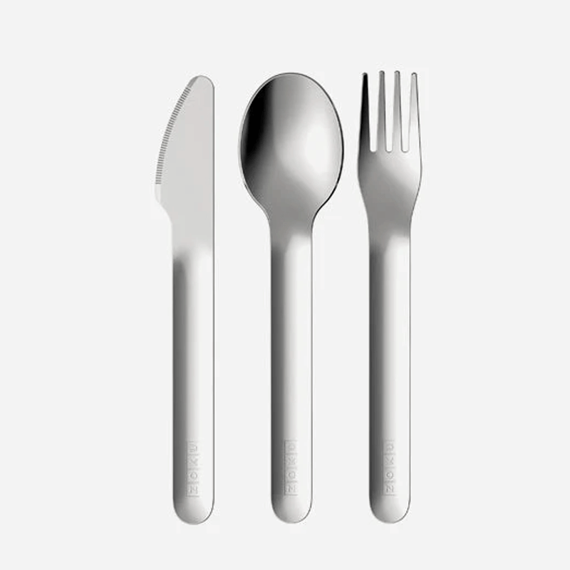 Zoku - Kids Pocket Utensils Kitty Pink