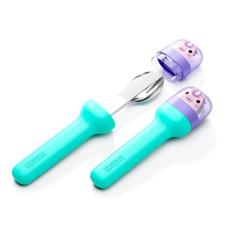 Zoku - Kids Pocket Utensils Unicorn Teal
