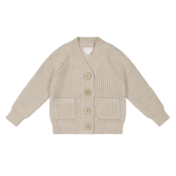 Jamie Kay Arty Knitted Cardigan - Oat Marle