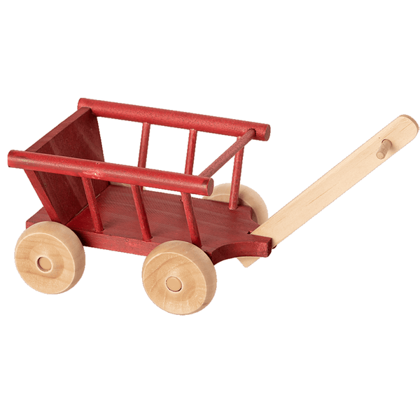 Maileg Wagon Micro - Dusty Red