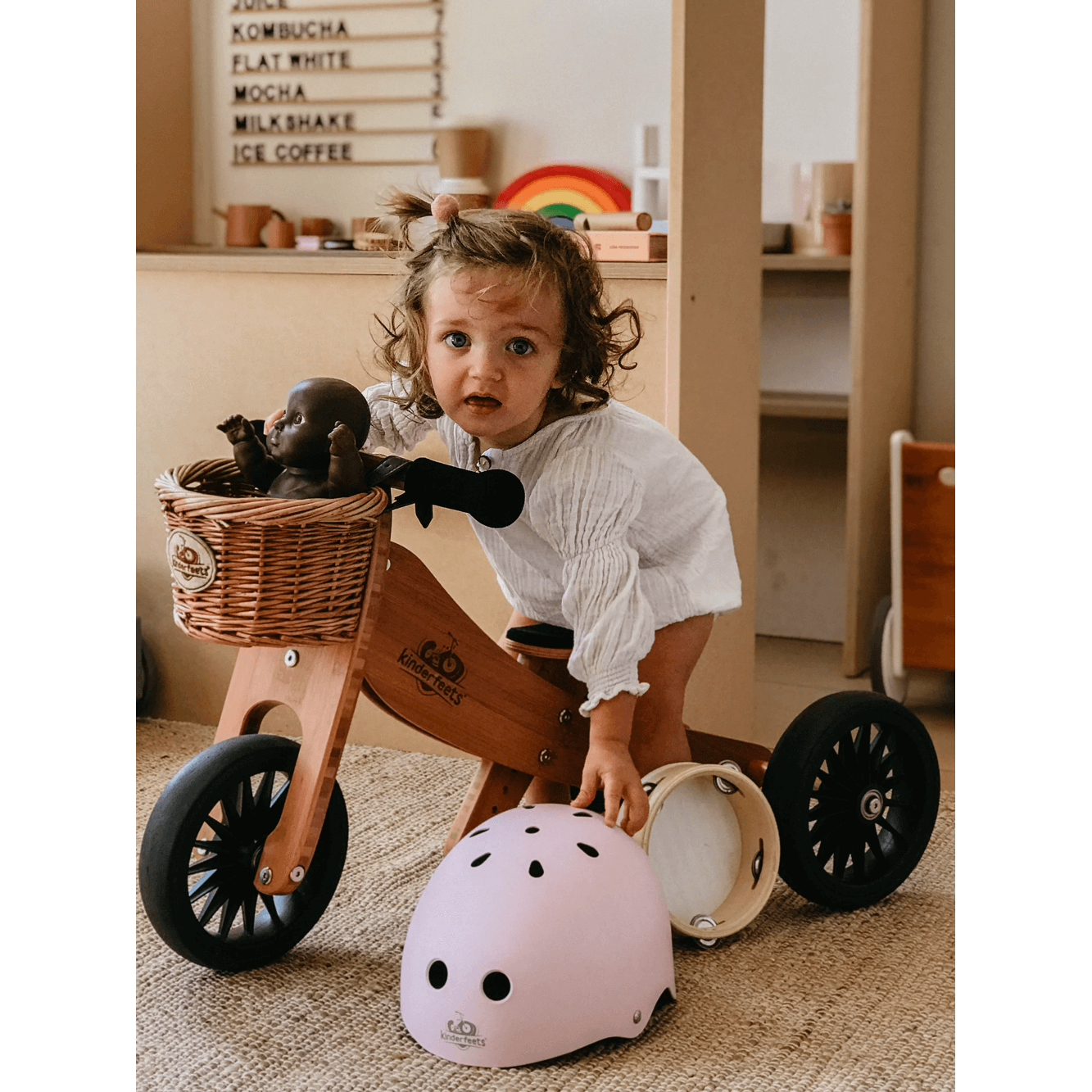 Kinderfeets Helmet - Matte Rose