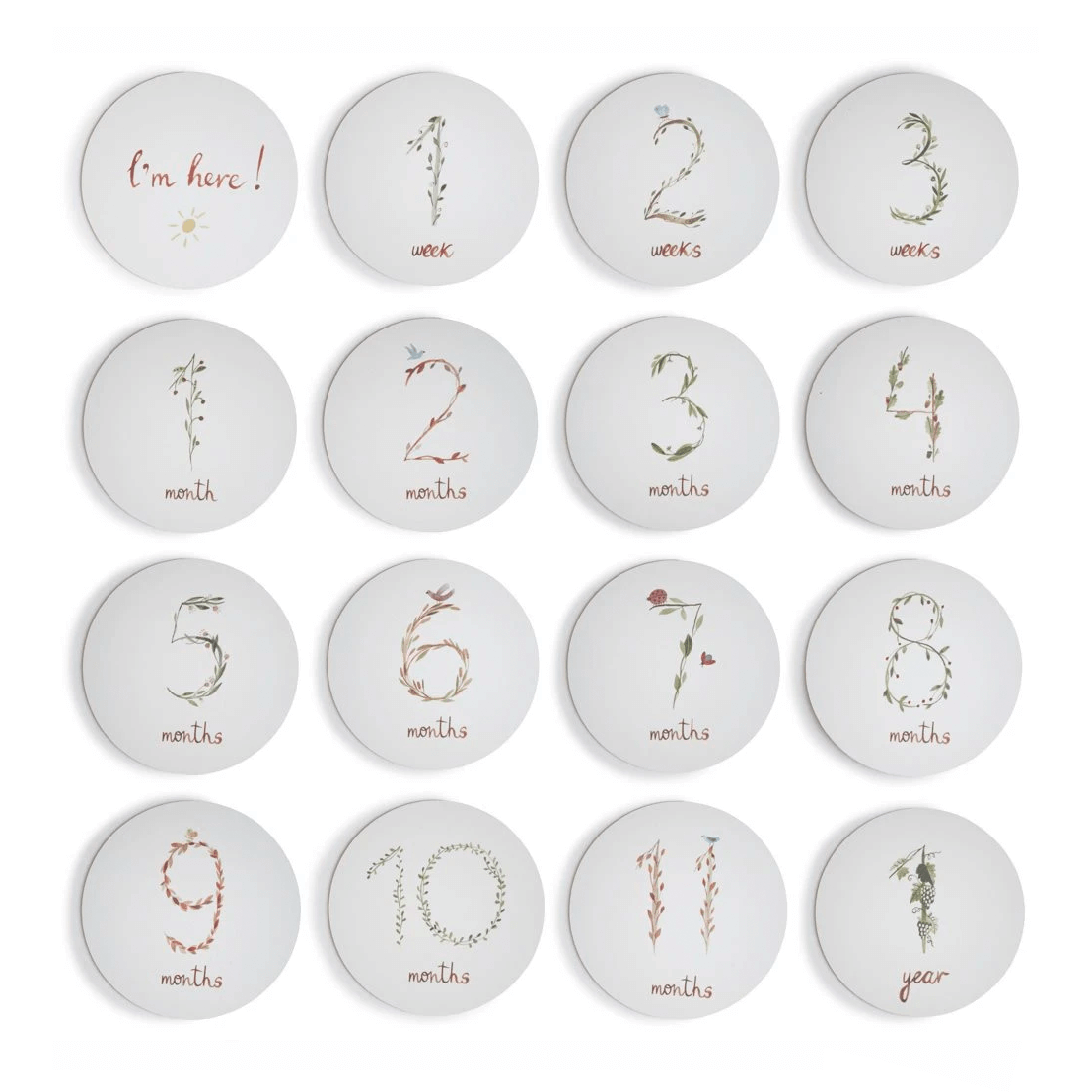 Mushie Milestone Cards