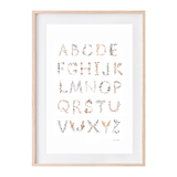 Mushie Alphabet Poster