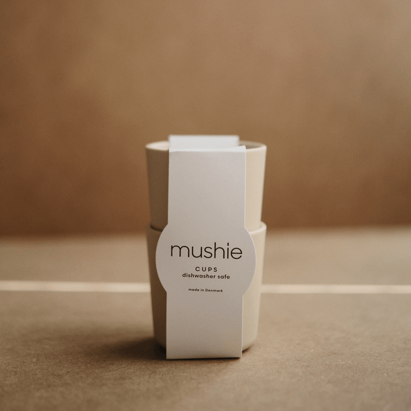 Mushie Set of 2 Cups - Ivory