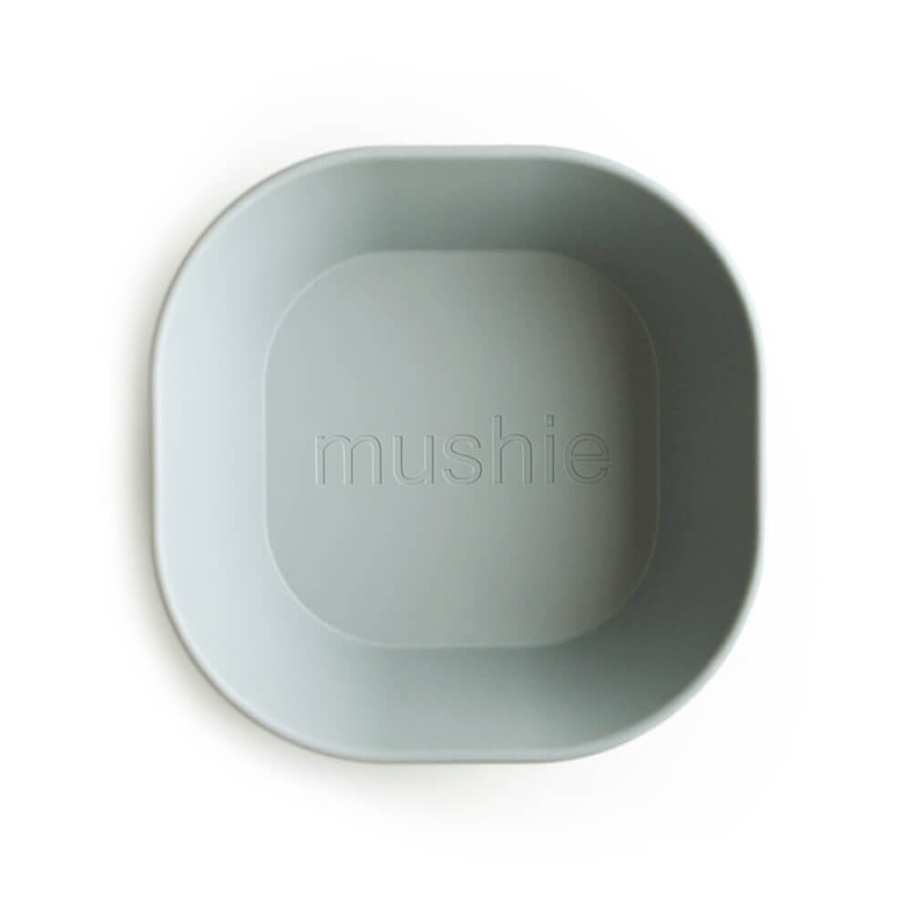Mushie Set of 2 Square Dinner Bowls - Sage