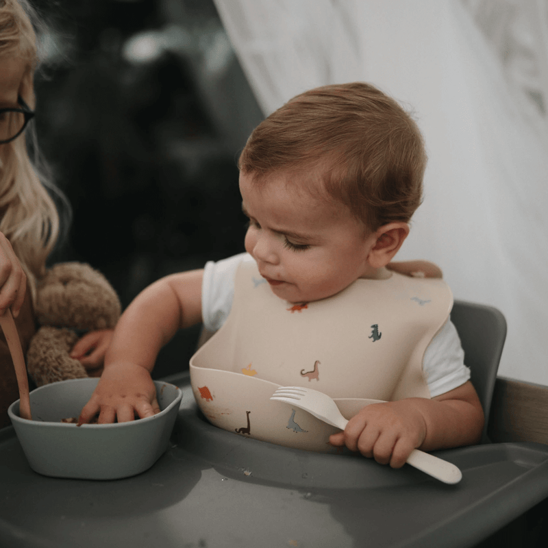Mushie Square Dinner Bowls - Sage