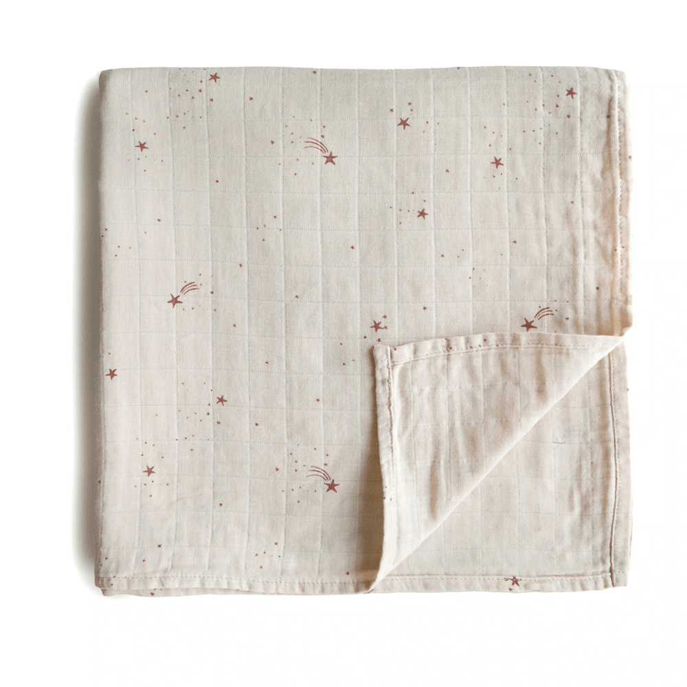 Mushie Swaddle - Falling Stars