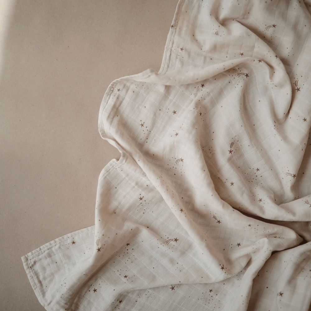 Mushie Swaddle - Falling Stars