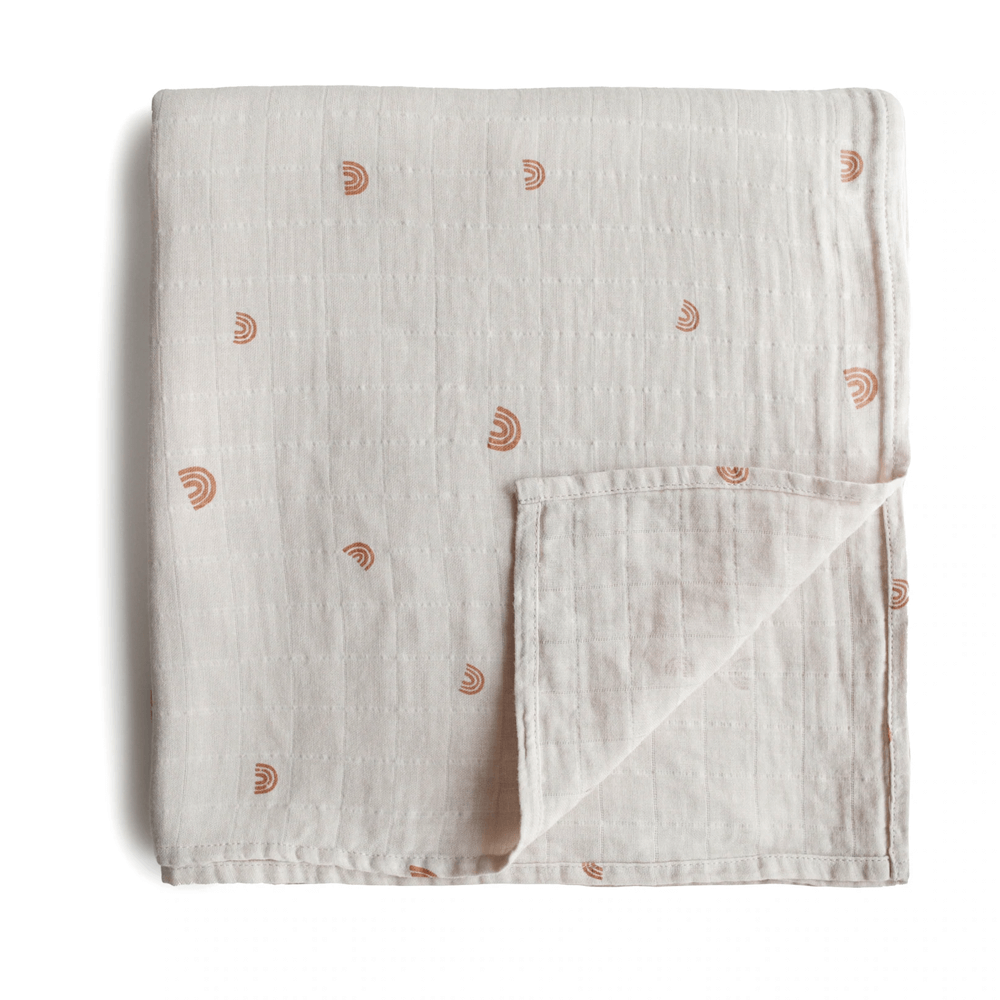 Mushie Swaddle - Rainbow