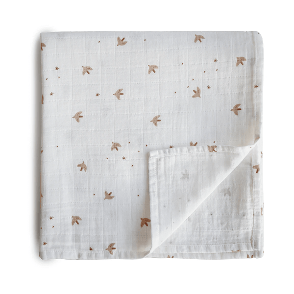 Mushie Swaddle - Sparrows