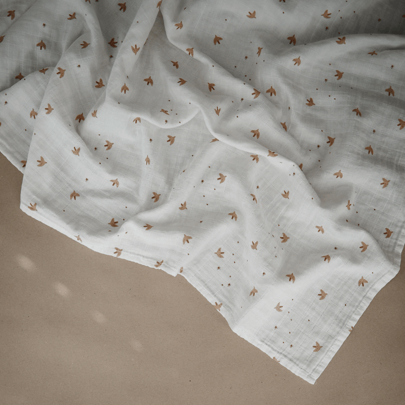 Mushie Swaddle - Sparrows