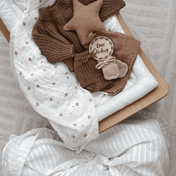 Mushie Swaddle - Sparrows