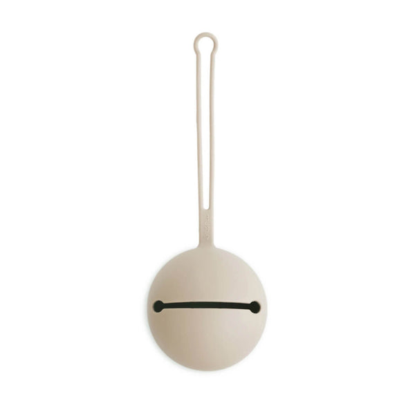 Mushie Silicone Pacifier Holder Case - Shifting Sand
