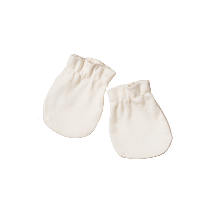 Nature Baby Newborn Cotton Mittens - Natural
