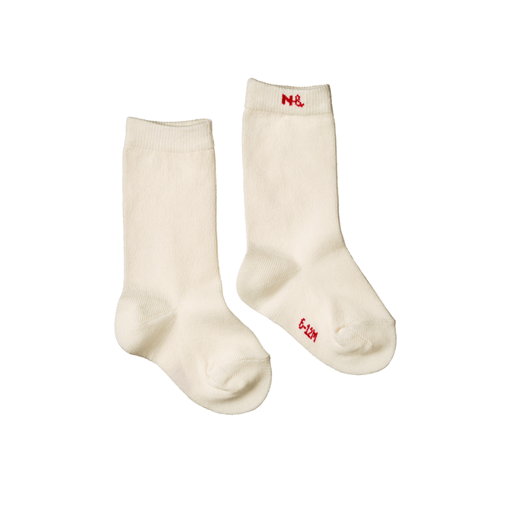 Nature Baby Cotton Socks - Natural