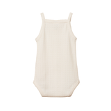 Nature Baby Cotton Pointelle Camisole Bodysuit - Natural