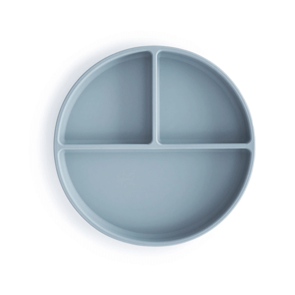 Mushie Silicone Suction Plate - Powder Blue