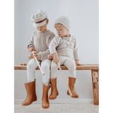 Silly Silas Footless Tights - Cream